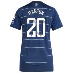 aston villa wsl adidas third shirt 2024-25 – womens with hanson 20 printing Collection | Authentic Aston Villa Shirts