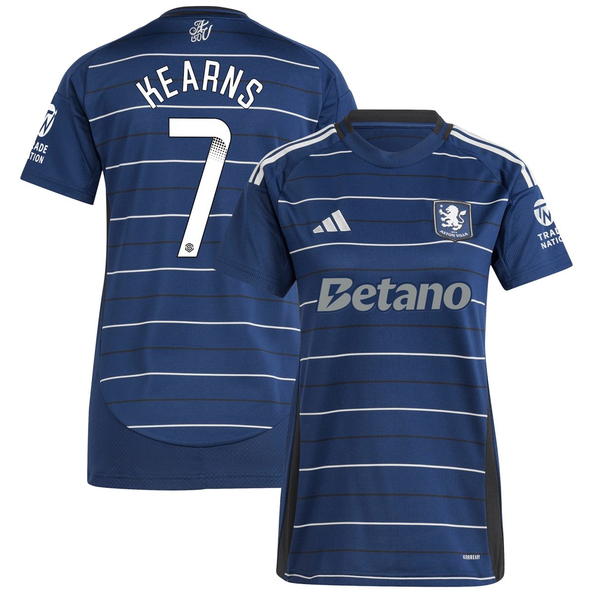 aston villa wsl adidas third shirt 2024-25 – womens with kearns 7 printing Collection | Authentic Aston Villa Shirts