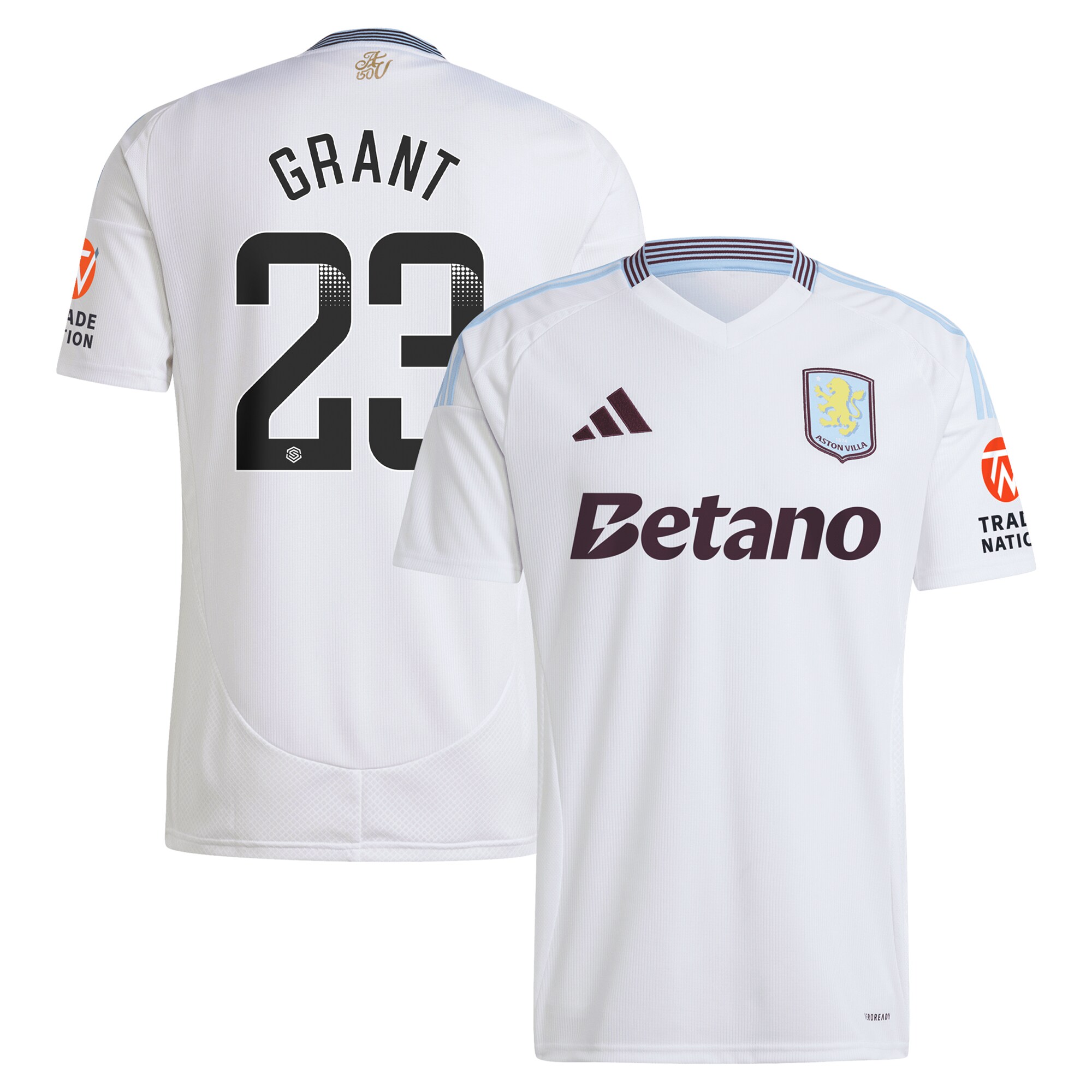 aston villa wsl away shirt 2024-25 with grant 23 printing Collection | Authentic Aston Villa Shirts