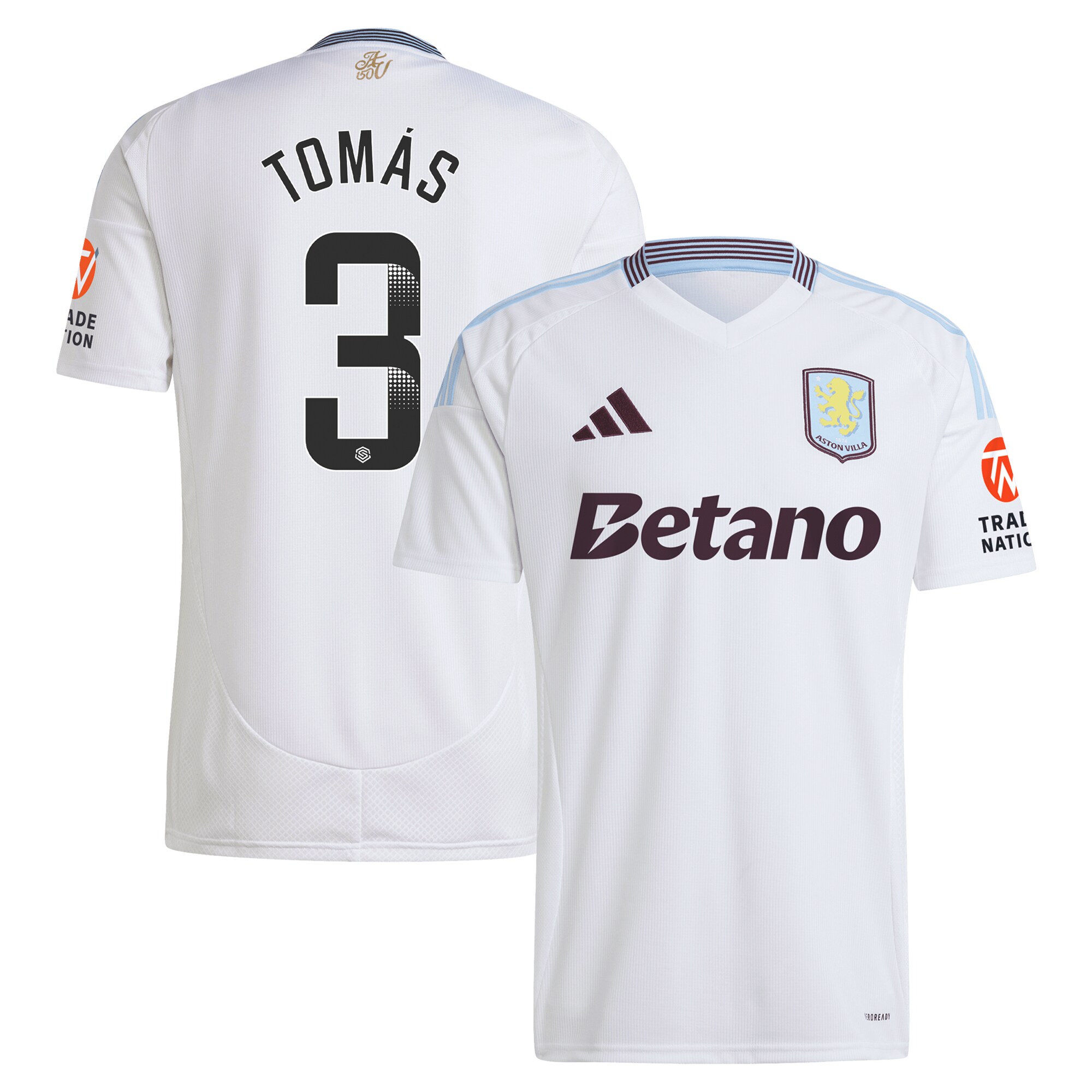 aston villa wsl away shirt 2024-25 with tomás 3 printing Collection | Authentic Aston Villa Shirts