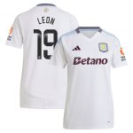 aston villa wsl away shirt 2024-25 – womens with leon 19 printing Collection | Authentic Aston Villa Shirts